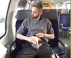 Adventurous Guy Spastic Inside A Train
