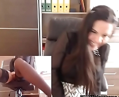 Hot ma in office hidden cam showing her luscious legs - MILFiliciouscams.com