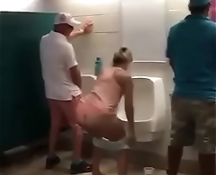 shemale peeing on toilet