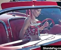 Canadian Cougar Shanda Fay Sucks &amp_ Fucks In Vintage Dress!